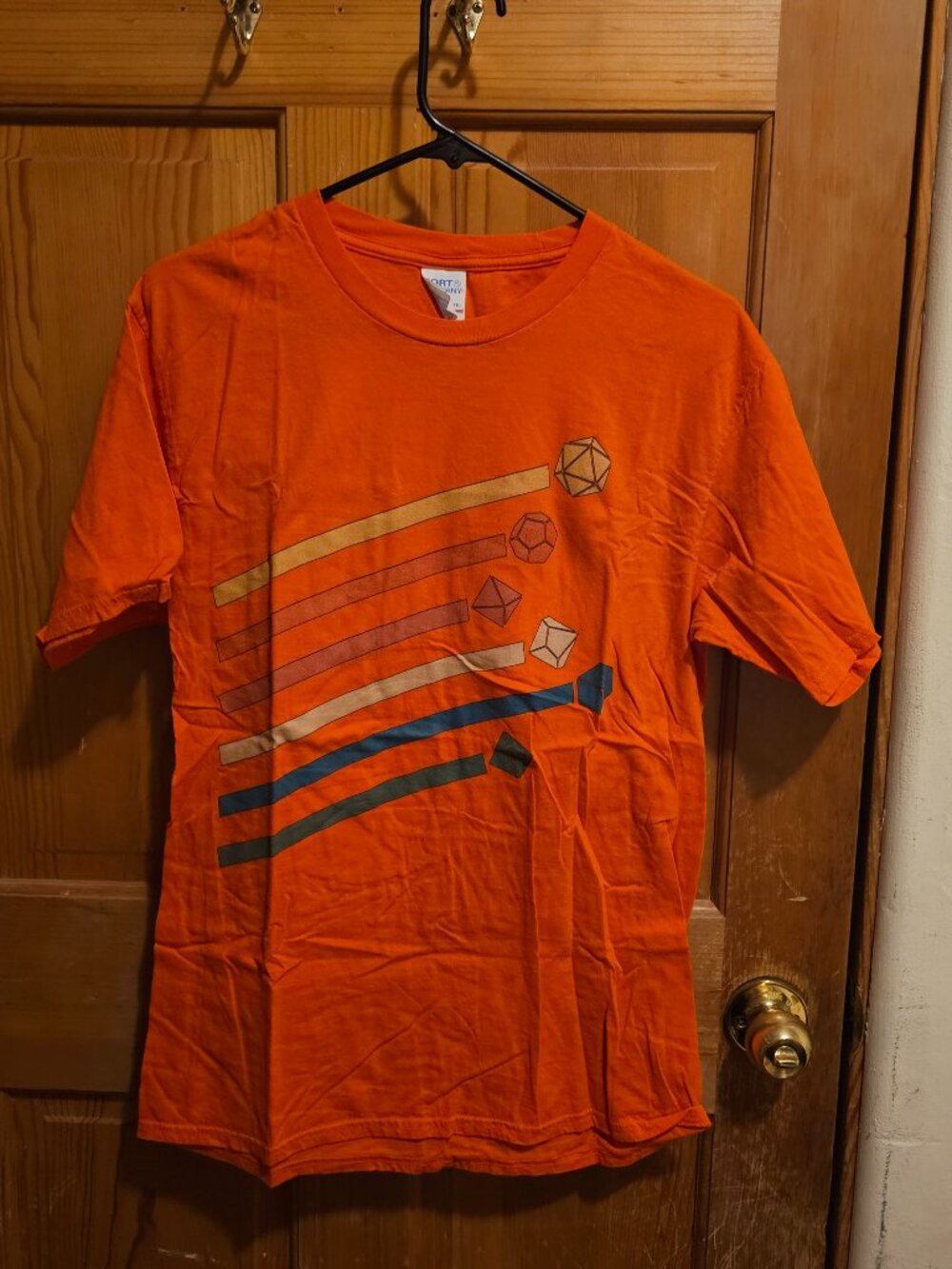 Orange DnD Dice Shooting Star Design